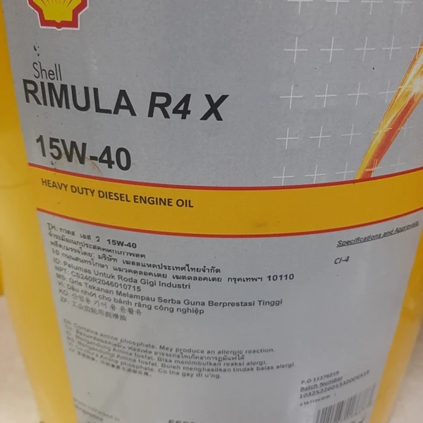 SHELL RIMULA R4 X 15W-40 OLI DIESEL
